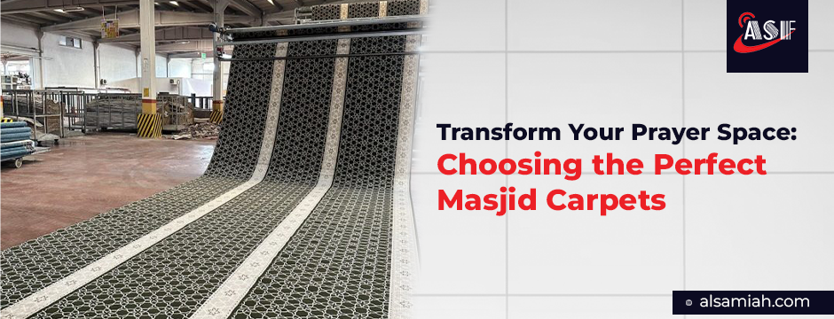 rolled-green-masjid-carpets-in-production-line